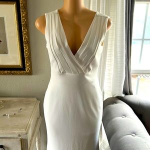 Calvin Klein wedding prom dress. Longer in back size 6